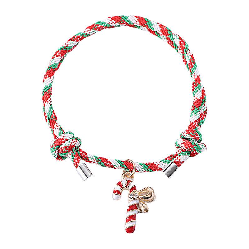 Colorful Christmas Cartoon Pendant Bracelet - Creative Holiday Jewelry