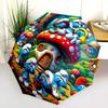 Smurfs Forest Adventure Folding Umbrella Suitable For All Seasons Portable Travel Umbrella Outdoor