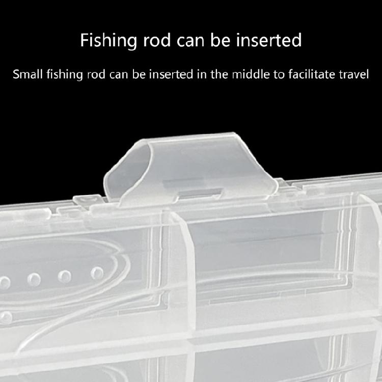 Outdoor Fishing Tool Box Portable Fishing Tackle Box Fishing Tool Baits Lures Box Double Sided Baits Lures Organizers