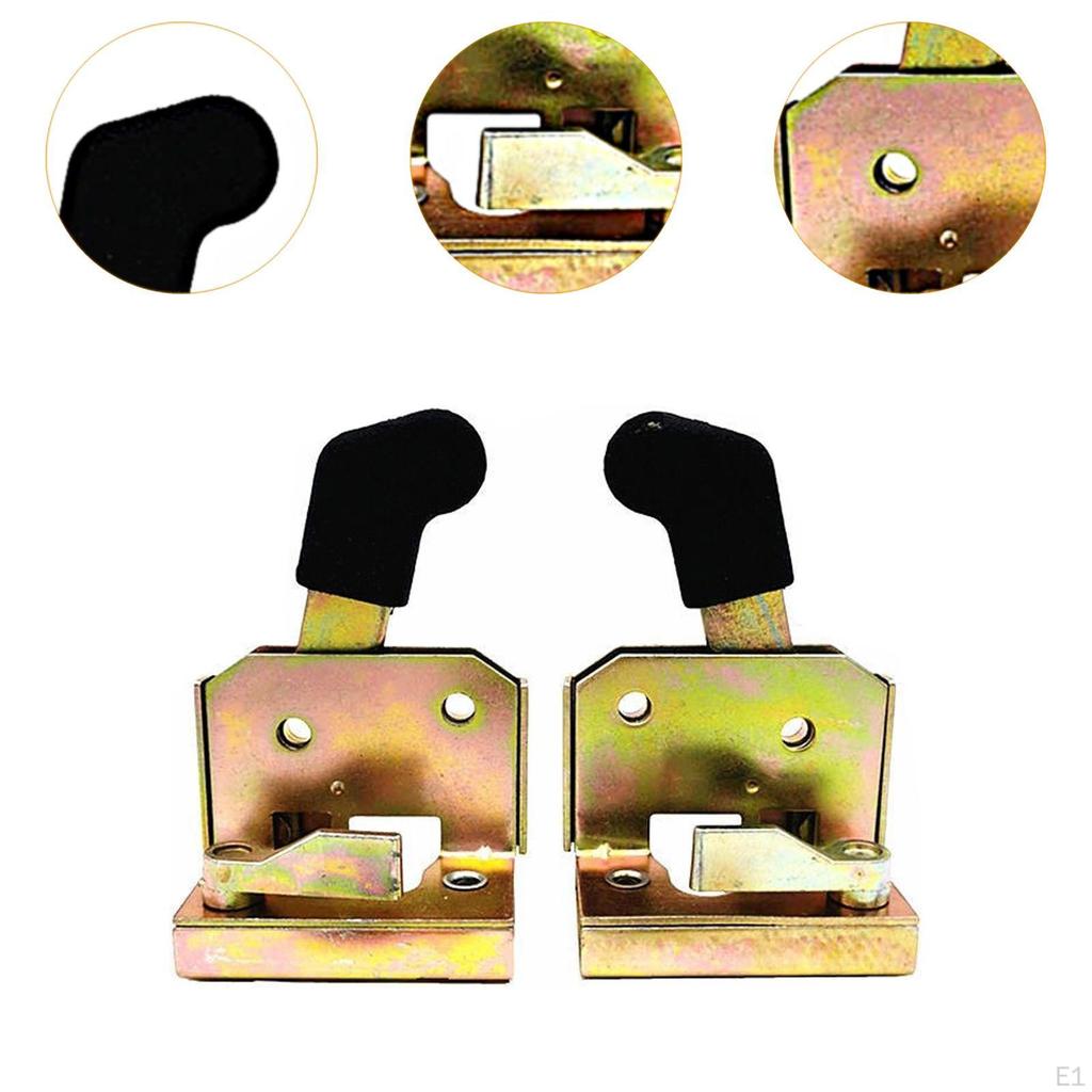 2Pcs Door Lock Parts Premium Assembly,Metal Handle Accessories for Forklift Tractor