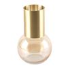 Creative Metal Glass Vase Artistic Flower Vessels Hydroponic Vases Flower Utensils Ornament Decorative Vase Flowers Arrangement