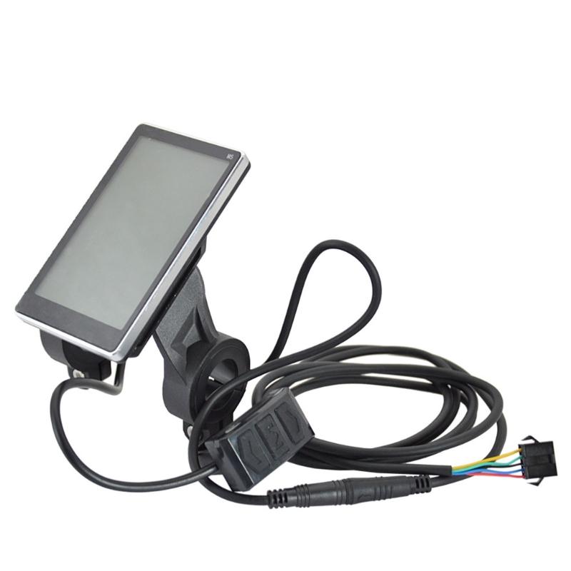 Univerzální LCD displej pro elektrokolo 5pinový Displej rychloměru elektrokola Ovládací panel Snadná instalace