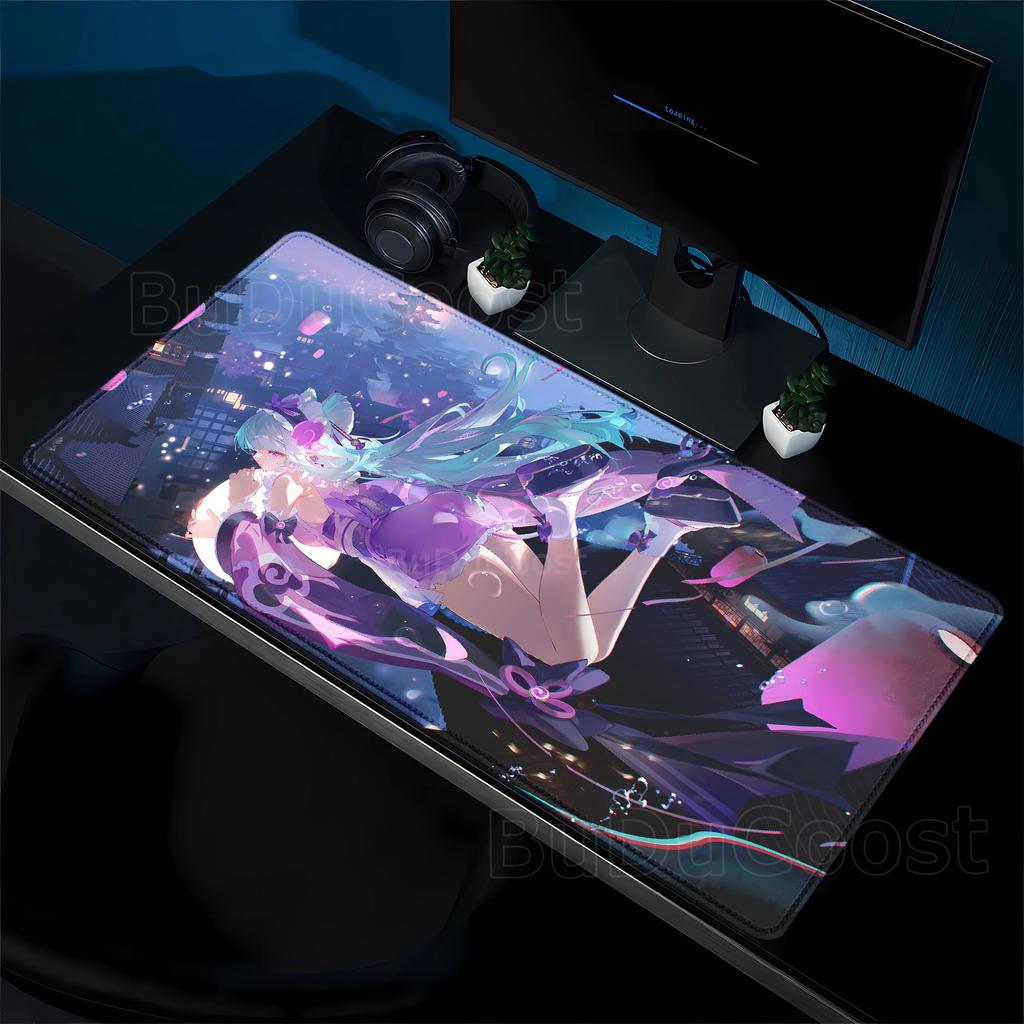 mouse pad Genshin Impact Yumemizuki Mizuki Large mousepad Computer Keyboard teclado Anime Girl Gaming Accessories Big Desk Mat