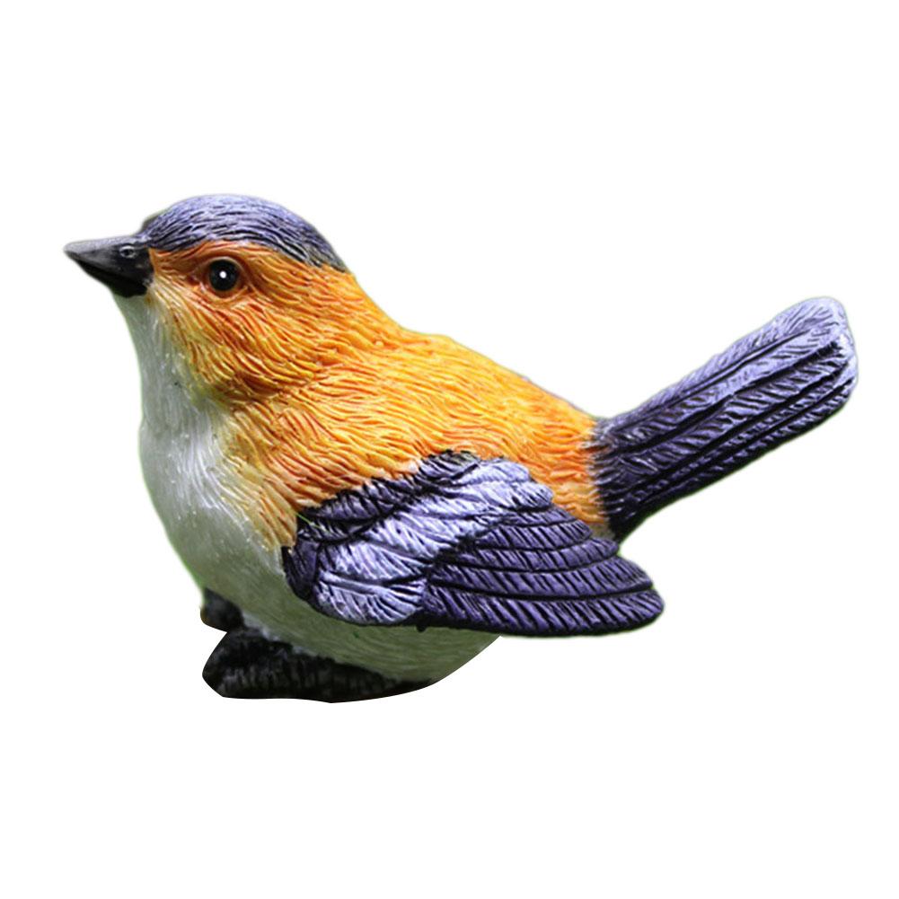 Miniature Small Bird Resin Craft Ornament for Nest Gardening Bonsai Mini Landscape Decoration for Fairy Gardens