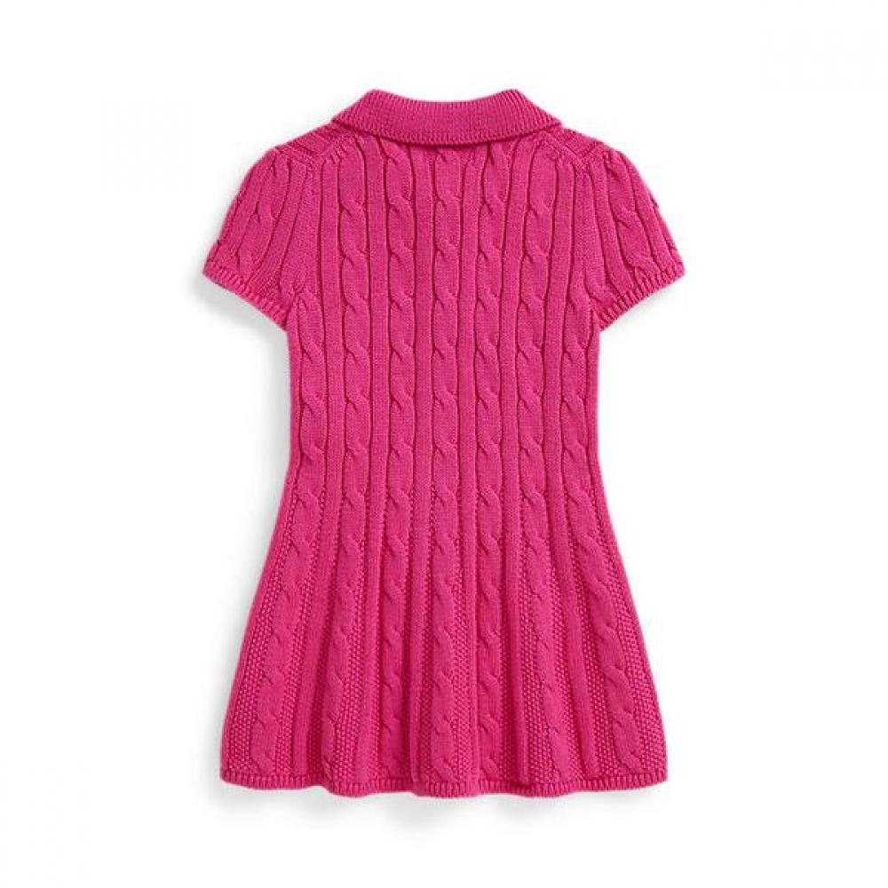 Polo Ralph Lauren Baby Girls Cable Knit Cotton Sweater Dress Cwpodrsf3d20718650