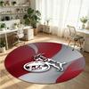 FC Köln Printed Round Crystal Velvet Rug Soft Non Slip Floor Carpet For Bedroom Holiday Gift