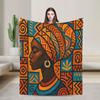 Super Soft ART African Ethnic-Style Throw Blanket Premium Fleece Flannel Lightweight  Bed Blanket Cozy Plush Blankets