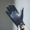 Men's Touchscreen Lambskin Leather Gloves: Warm, Fleece-Lined, Cold-Proof for Autumn & Winter Driving/Riding