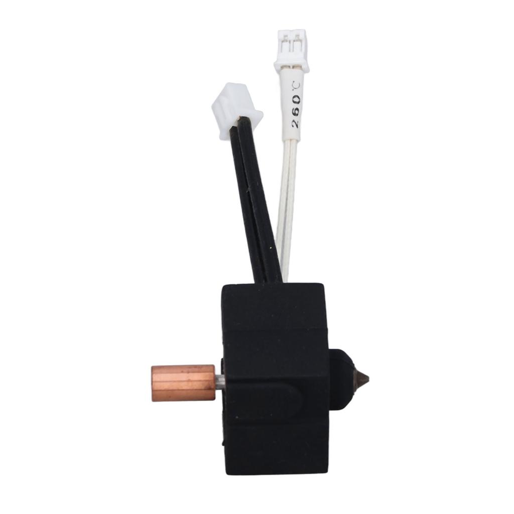 Extruder Heater Block Titanium Alloy Copper Throat Hardened Steel Nozzle High Precise Thermistor for