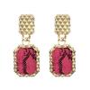 Exaggerated Dangle Earrings for Women Punk Personality Big Square Pendants Drop Earrings Heavy Ear Jewelry pendientes