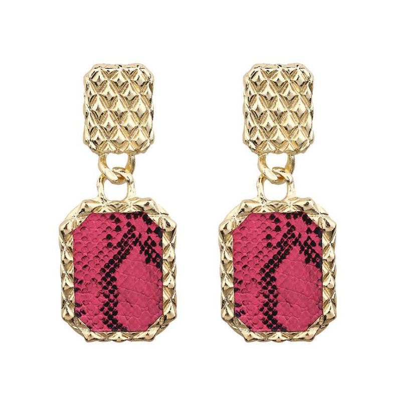 Exaggerated Dangle Earrings for Women Punk Personality Big Square Pendants Drop Earrings Heavy Ear Jewelry pendientes