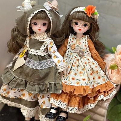 Woodland Princess 30cm BJD Doll with Outfit Set, 1/6 Scale Girl Figure Toy