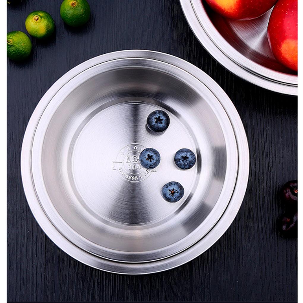 Kitchenware Round Stainless Steel Bowl (22cm) Stainless Steel Tableware
