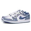 Jordan Air Jordan 1 Low top Vintage Basketball Shoes Men's Blue White 553558-414(Team32-)