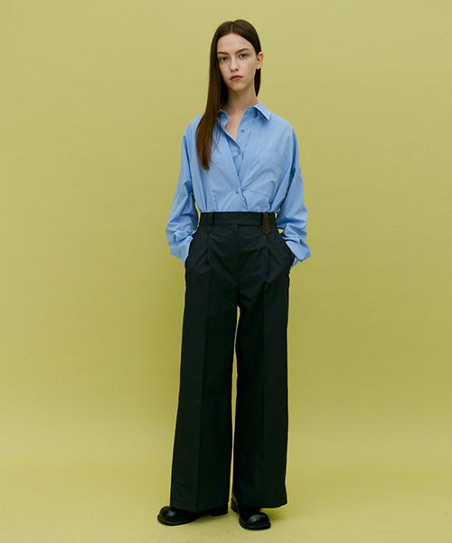 LINE STUDIO ONE Pintuck Wide Cotton Pants Jwslme0200