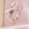 Cartoon Cute Cat Hanging Photo Frame Kindergarten Flower Shop Card Small Wooden Clip