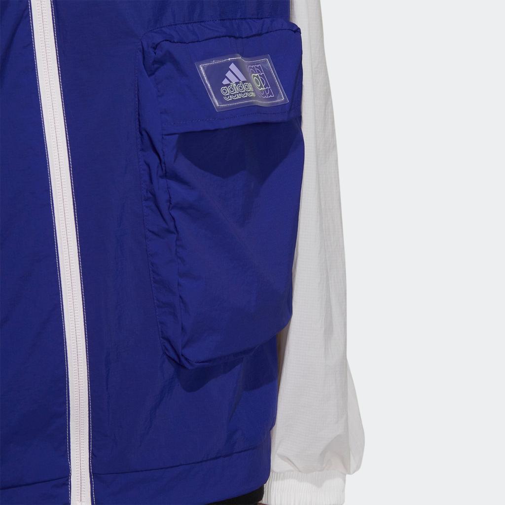 adidas Originals St Ltwind Wvjk Casual Breathable Sports Stand Collar Jacket Blue White Men's HE9931