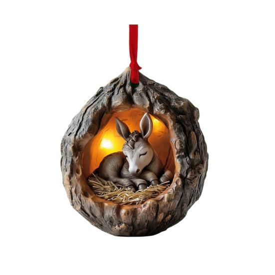 Forest Animal Acorn Ornaments Christmas Tree Decorations 2026 Acrylic Woodland Creature Hanging Ornaments for Home Decor Rustic Gifts