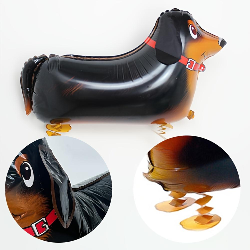 2 Pièces Ballon Forme Chien Saucisse Marchant en 3D Thème Animal de Compagnie Fête d'Anniversaire Décoration Ballon Cadeaux Créatifs Globos Fournitures
