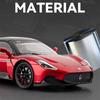 1/32 Maseratis MC20 Cabrio Coupe Alloy Sports Car Model Diecast Metal Track Racing Vehicles Car Model Sound and Light Kids Gifts