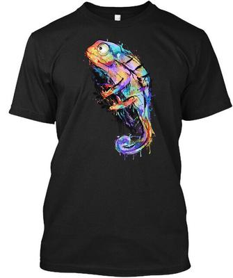 Cool Chameleon T-Shirt Made In the USA Size S To 5XL