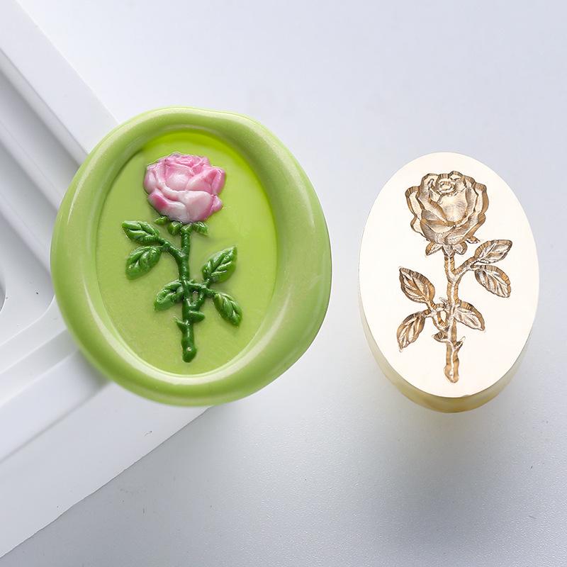 Embossed Plants Flowers Lacquer Seals and Seals Are for Stamps Wedding Invitations Gift Packaging and Decoration