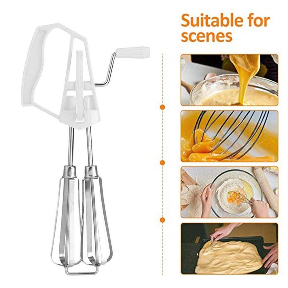 Convenient Rotary Baking Hand Held Kitchen Whisk Mixer Cooking Tool Egg Beater Blender