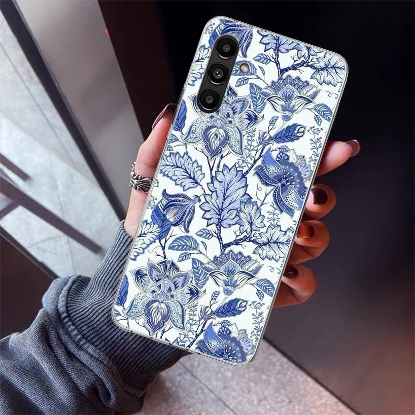

Blue And White Porcelain Phone Case For Samsung Galaxy A17 A16 A15 A14 A13 A57 A56 A55 A54 A53 A37 A36 A35 A34 A33 A26 A25 A24 A Samsung A17