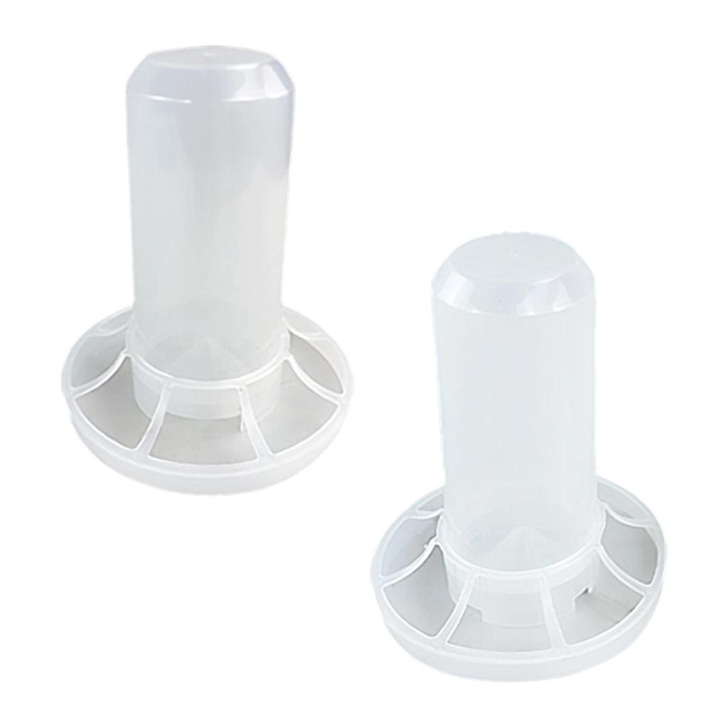 Automatischer Hühnerfutterautomat für den Stall, Geflügelfuttereimer mit Öffnungen für Küken, Gänse, Hähne und Gartenfutter für Rasen