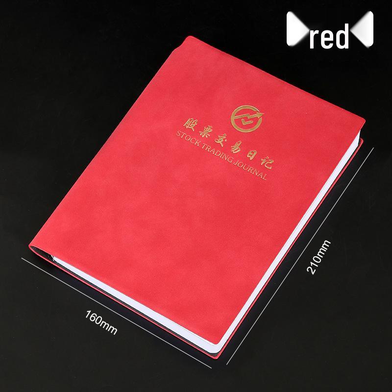 Stock Market Trading & Analysis Record Book: Customizable Journal for Market Conditions & Fund Management красный