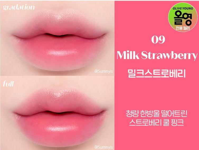 

Etude Dear Darling Water Gel Tint 9 видов/ Стойкий, #Stayput Tint / Водный гелевый тинт, который придаст вашим губам свежий, сочный и пухлый оттенок 09 Milk Strawberry