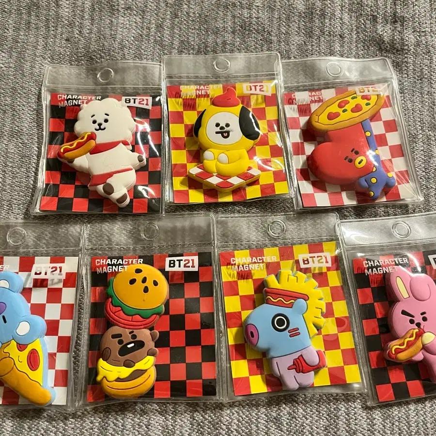 BT21 Character Magnet Set of 7