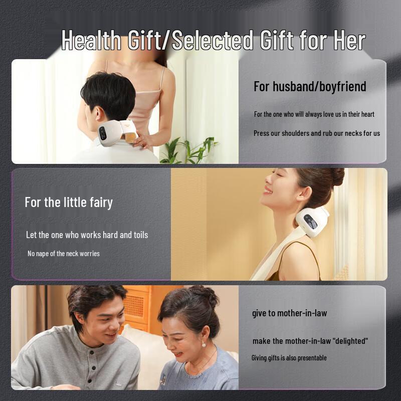 HEZHENG Portable Neck and Shoulder Massager CN Plug (adapter Included)