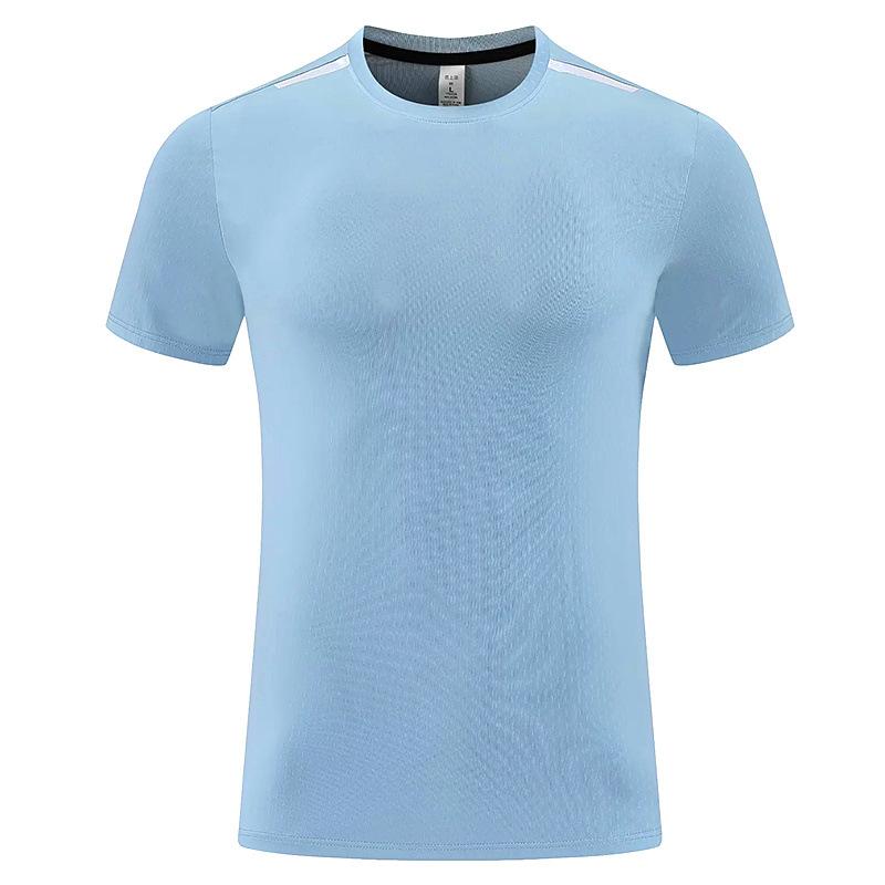 Sports T-shirt men's short-sleeved quick-drying clothes crew neck running fitnes clothes top sweat-absorbing breathable skipping rope training clothes