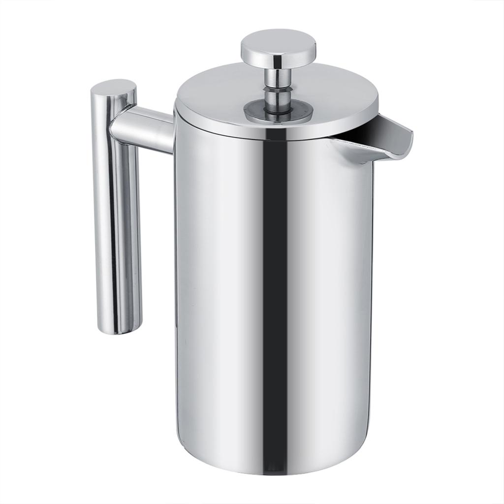 350ML Double Wall Stainless Steel Coffee Maker French Press Tea Pot with Filter
