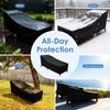 Patio Chaise Lounge Cover Waterproof Oxford Cloth Outdoor Lounge Chair Cover with Storage Bag Furniture Protective Cover