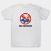 Men Black Print T-shirt No Bozos! No-Cut Transfer Paper Print Cotton Tshirt