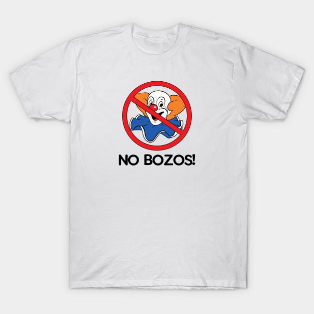 Men Black Print T-shirt No Bozos! No-Cut Transfer Paper Print Cotton Tshirt 3XL белый