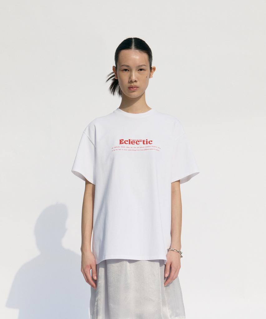 Kueoumeon Eclectic Printed T-Shirt (White)