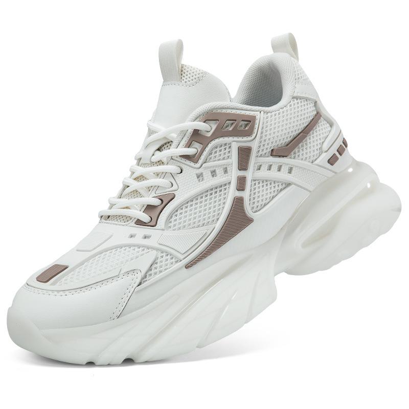 

Men s shoes autumn and winter mesh breathable invisible inner heightening shoes 8cm thick-soled running casual board shoes sports dad shoes 6 37