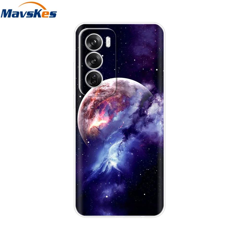 OPPO Reno 12 Pro 5G Case Fashion Flower Silicone Phone Case For OPPO Reno 12 Cover Reno12 Pro Bumper 2024 Soft Black TPU Fundas