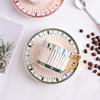 European Style Gilded Ceramic Coffee Cup with Dish Office Light Luxury Ceramic Mug Afternoon Tea Cups Household Drinkware