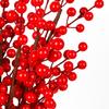 10Pcs/lot Artificial Berries Stems red Christmas Berries Branch Ornament for Holiday Home Decorations and Crafts
