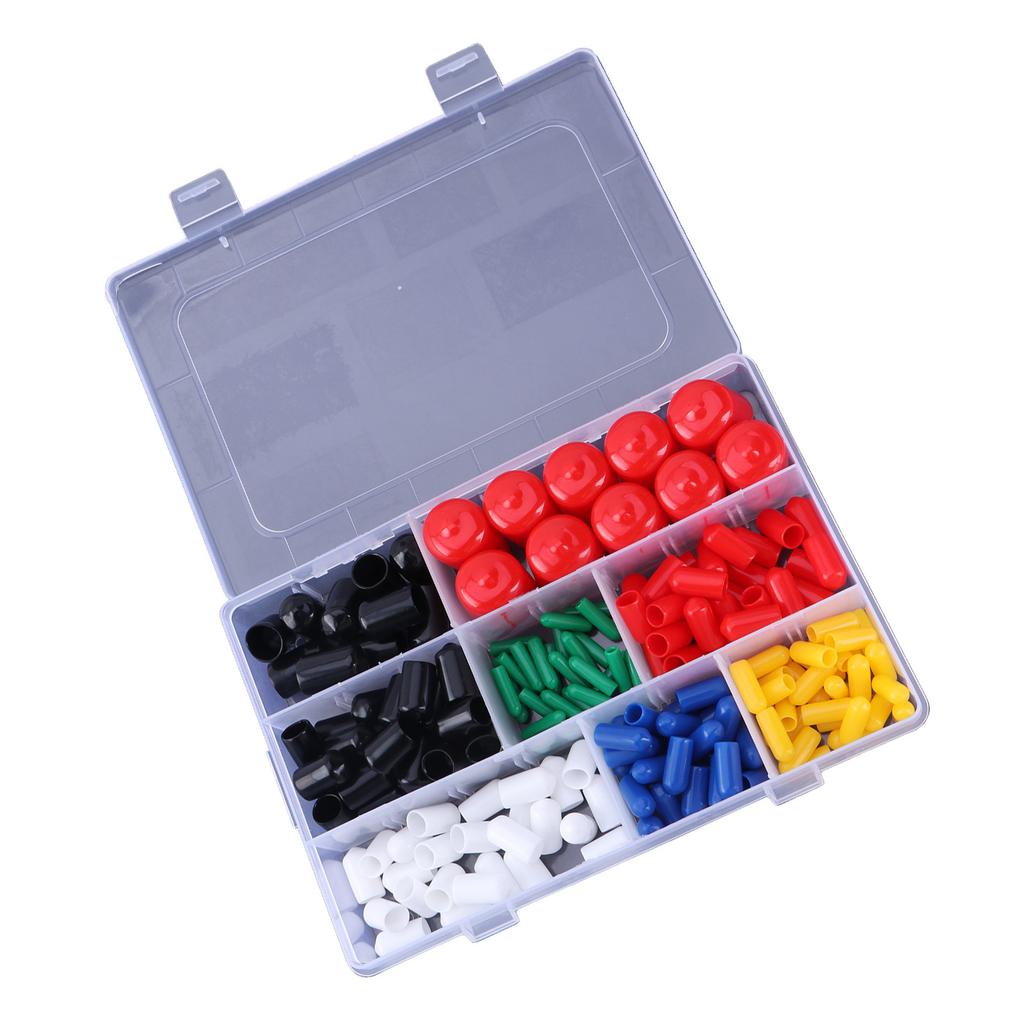 Upgraded Rubber End Caps with Storage Slip Resistant Bolt Protectors Rubber Bolt Caps Set for Screws & Round Tubes