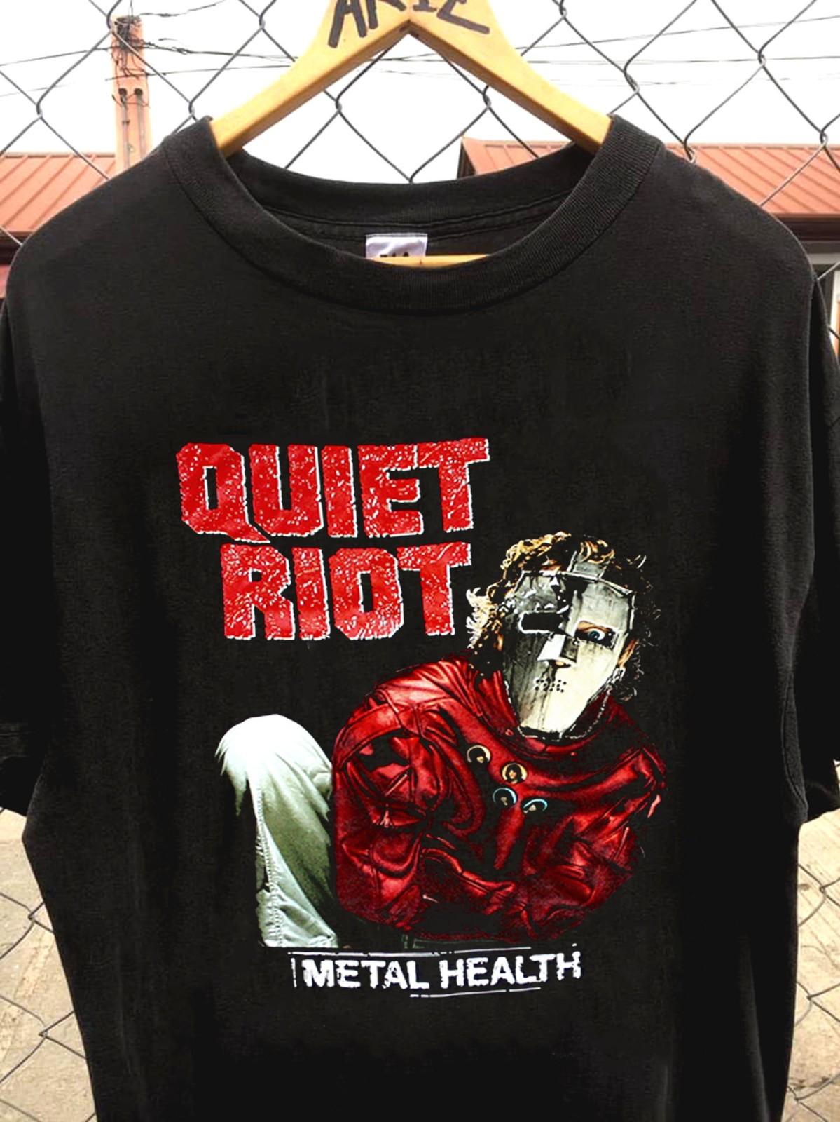 QUIET RIOT METAL HEALTH unisex black short sleeve tshirt QT7677 S