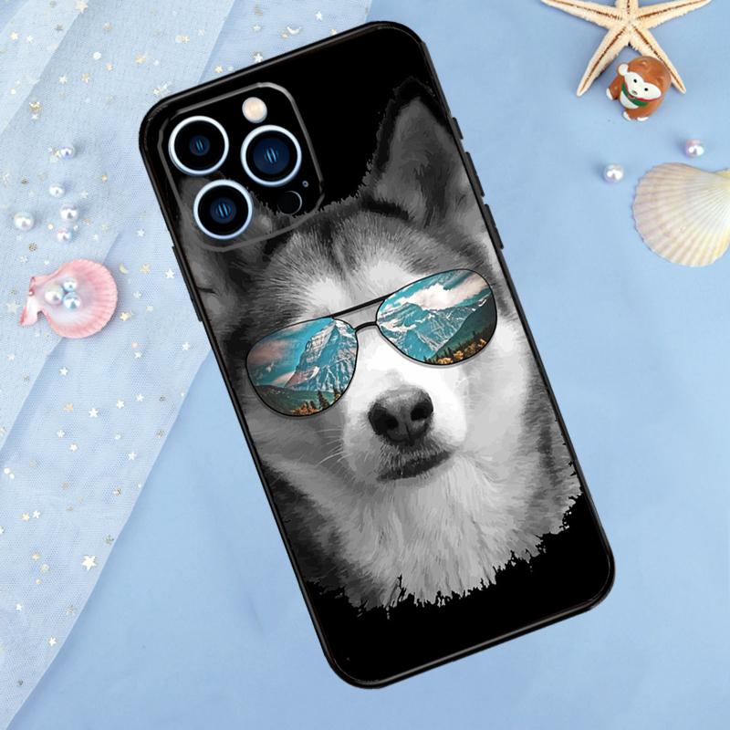 Animal Dog Husky Case For iPhone 17 Pro Max16 15 14 13 11 12 Pro Max Plus 12 13 Mini 16e 17 Air Back Cover