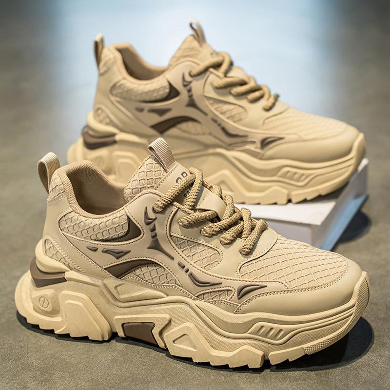 

Весенняя мужская обувь 2025 новая дышащая обувь мужская трендовая универсальная со скрытой платформой спортивная обувь повседневная обувь для папы 45