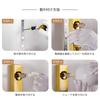 Chende Nordic Wall Lamp, Square Brass Bracket Light, Single Light, LED Compatible, Glass Finish, Stylish and Elegant Wall Lamp for Bathrooms,