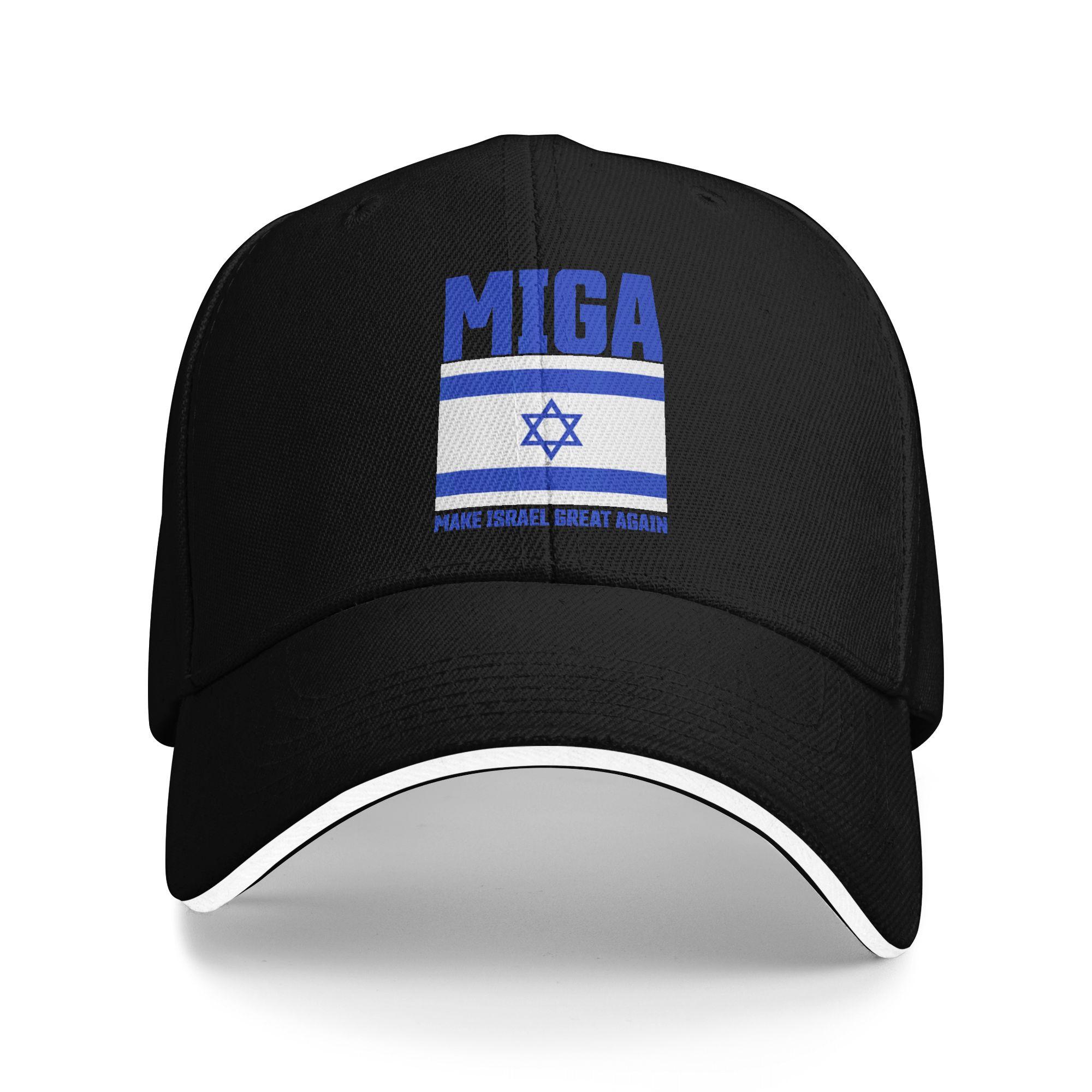 

Baseball Cap Make Israel Great Again Hunting Camping Trucker Hat For UnisexTeens Sun Visor Fitted Retro Baseball Caps One Size