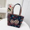 New Embroidery Work Tote Bag Student Canvas Tote Bag Medium Bag Female University Handbag Minority People